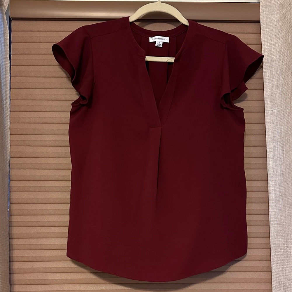 Calvin Klein Deep Red Blouse